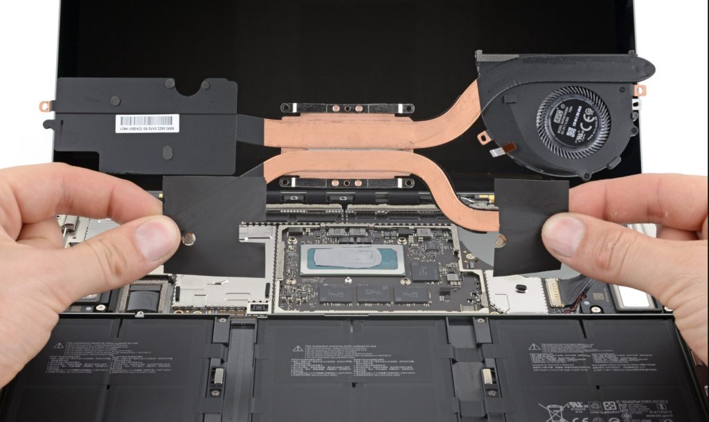 Surface Laptop Gen 4 cooling