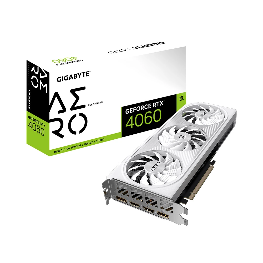 Card rời GIGABYTE GeForce RTX 4060 AERO OC 8G (QSD)