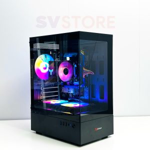 Case PC FPS Gaming | Intel 12 Core / RAM 16GB / Card GTX 4GB - ຫຼິ້ນ PUBG, Valorant, GTA V ໄດ້ລື່ນໄຫຼ