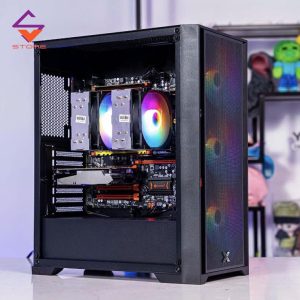 Case PC Workstation W-Super V1 | Dual Xeon 72 Thread | RAM 96GB | GTX 1070 8GB – ເຄື່ອງ Workstation ພະລັງງານສູງ ສຳລັບວຽກອອກແບບ, ກຣາຟິກ ແລະ Render