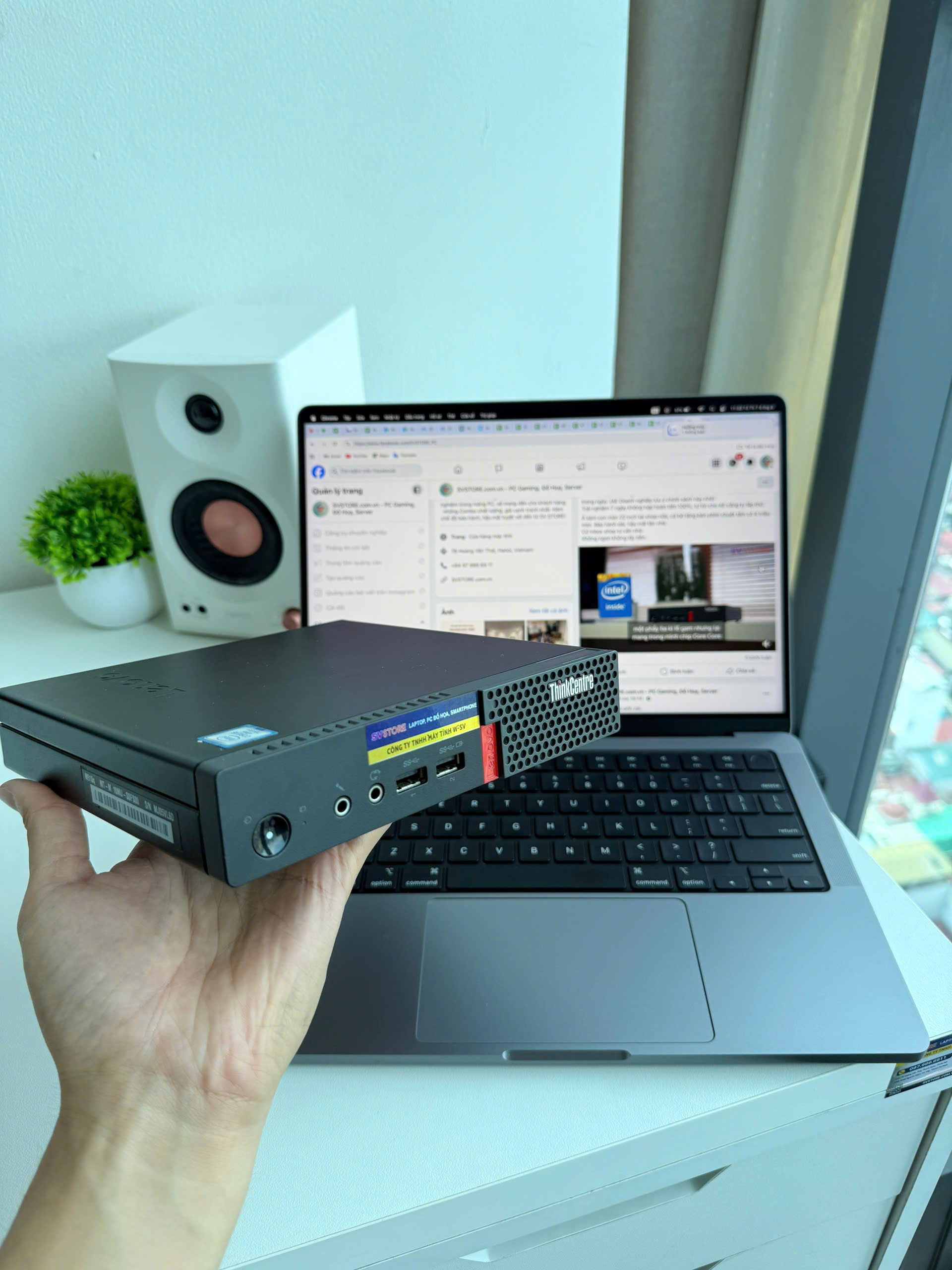 ThinkCentre Tiny PC Lenovo | ຂະໜາດນ້ອຍ ເບົາ, ປະສິດທິພາບສູງ Core i5, WiFi 5G